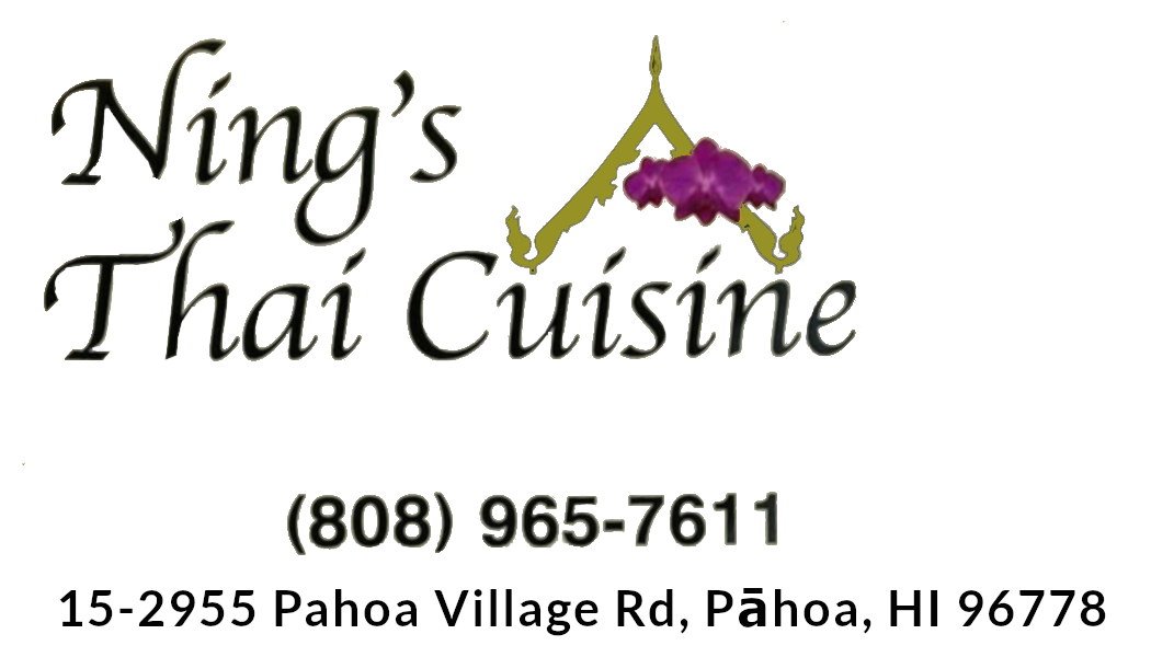 Business card for Ning's Thai Cuisine, of Pahoa, HI 96778